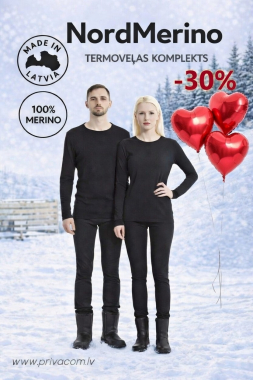 Sieviešu Merino vilnas termoveļas komplekts NordMerino (krekls un bikses),100% Merino vilna, 250m/g