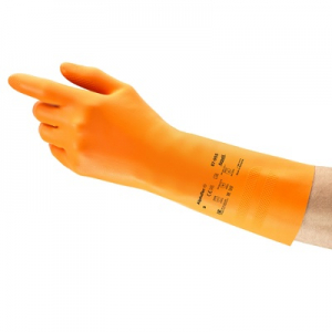 Химически стойкие латексные перчатки Ansell 87-955