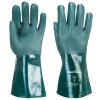 A835 Double-Dipped PVC Gauntlet Gloves with Jersey Liner, 35 cm, Green