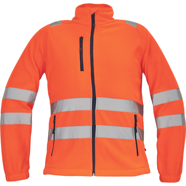 ALMERIA HV FLEECE yellow Hi-Vis fleece jacket