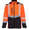 AUGSTAS REDZAMĪBAS SOFTSHELL JAKA TRANSFORMER AR NOŅEMAMĀM PIEDURKNĒM, HI-VIS, BoSafety