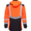 AUGSTAS REDZAMĪBAS SOFTSHELL JAKA TRANSFORMER AR NOŅEMAMĀM PIEDURKNĒM, HI-VIS, BoSafety