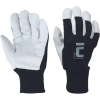 Alcotan combination work gloves made of goat leather with a knitted cuff.