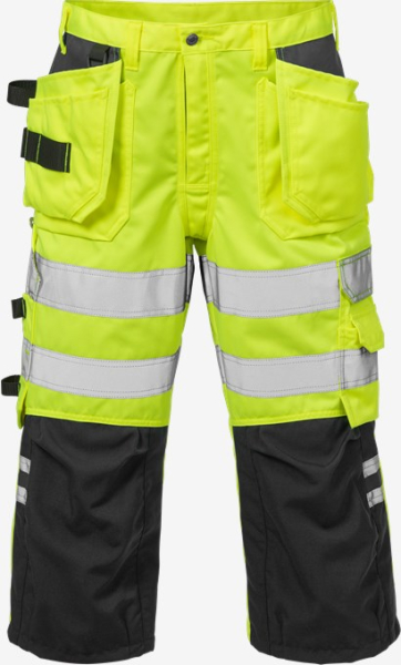 Augstas kvalitātes bikses  3/4 Hi-Vis 2027 PLU Fristads 100976-196, dzeltenas