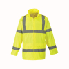 BoSafety Hi-Vis Rain Jacket with Reflective Stripes, EN ISO 20471 Class 3