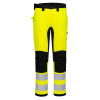 CD848 WX2 ECO Hi-Vis Stretch darba bikses – dzeltenas/melnas, elastīgas, ar atstarojošies elementiem