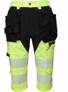 Augstas redzamības darba bikses 3/4 MASHUP AR ELASTĪGĀM DETAĻĀM BoSafety