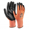 Cimdi pretiegriezuma (B) nitrila pārklājumu, oranži CUT C3160 Active Gear 