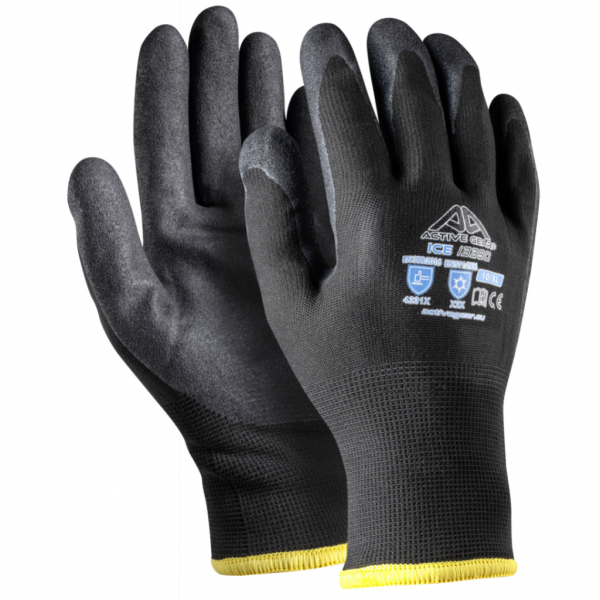 Cimdi trikotāžas siltie nitrila pārklājumu Active ICE I3390 ACTIVE GEAR 
