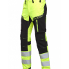 ELASTĪGAS DARBA BIKSES AR AUGSTU REDZAMĪBU URBAN HI-VIS DZELTENS/MELNS (URBAN-042) BoSafety