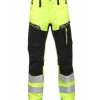 ELASTĪGAS DARBA BIKSES AR AUGSTU REDZAMĪBU URBAN HI-VIS DZELTENS/MELNS (URBAN-042) BoSafety