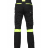 ELASTĪGAS URBAN Darba bikses ar HI-VIS DZELTENĀM DETAĻĀM (URBAN-002)