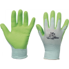 FUDGE Nylon Work Gloves with Green Latex Palm Coating 