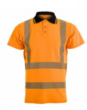 HIGH VISIBILITY POLO SHIRT WITH SHORT SLEEVES HI-VIS BOSAFETY TS-S171