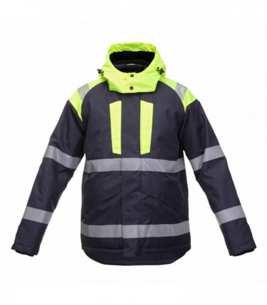 JAKA AR ATSTAROJOŠIEM ELEMENTIEM ZAĻĀ/HI-VIS DZELTENĀ