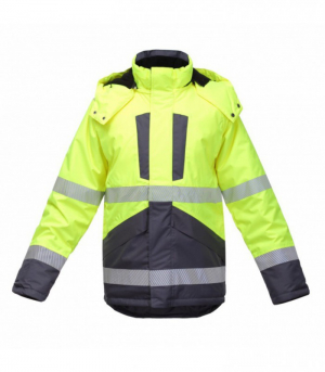 JAKA AUGSTAS REDZAMĪBAS OXFORD HI-VIS DZELTENS/ZILS