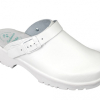 Julex 3132 White Leather Occupational Clogs, Non-Perforated