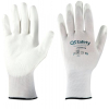 Knitted work gloves PU2001e QS Safety Payper with PU coating, white