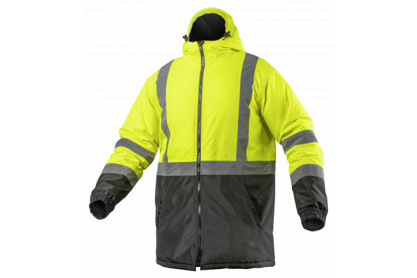 LEDA warning jacket parka insulated Hogert HT5K330 yellow 