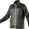 LEVIN hybrid fleece jacket black HT5K385 Hogert