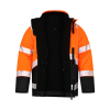 LUMI HI-VIS Winter High Visibility Jacket Class 2, 300D Oxford Waterproof Work Jacket