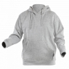 NIERS cotton hoodie grey melange Hogert HT5K379