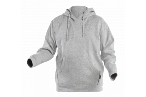 NIERS cotton hoodie grey melange Hogert HT5K379