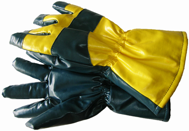 Nitrile gloves with warm flannel lining, 30 cm length, 559 