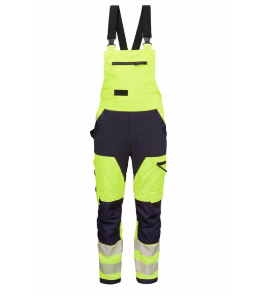 Paaugstinātas redzamības Hi-Vis Darba PUSKOMBINEZONS MASHUP AR ELASTĪGĀM DETAĻĀM BoSafety