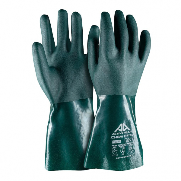 Перчатки химически стойкие ПВХ Chem H7130 Active Gear