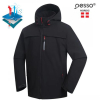 Pesso ATLANTA SoftShell jaka, melna – ūdensizturīga un elpojoša darba jaka