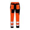 SHINE HI-VIS Orange Work Trousers with COTTONSTRETCH Fabric and CORDURA® Reinforcements