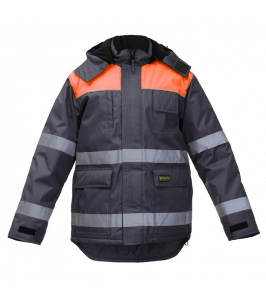 Warm, high-visibility work jacket with reflective elements WJ-8925/WJ-8926