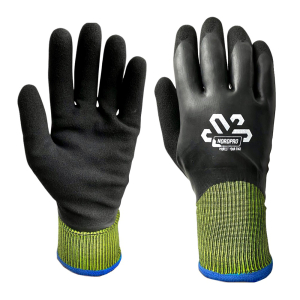 WINOWET Warm Work Gloves with Double Nitrile Coating