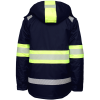 Warm high visibility work jacket HV black/dz WJ-Galaxy-C1-0204