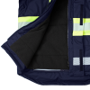 Warm high visibility work jacket HV black/dz WJ-Galaxy-C1-0204