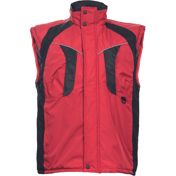 Winter men's bodywarmer Nyala, red, XL