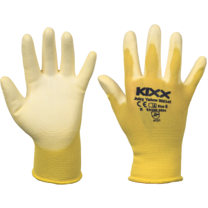 JUICY YELLOW gloves PU palm yellow