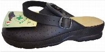 Ādas sandales Tanoha, melnas 