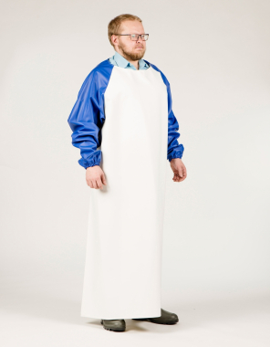 Waterproof apron with sleeves